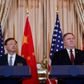 Yang Jiechi og Mike Pompeo. Foto: AP/Carolyn Kaster