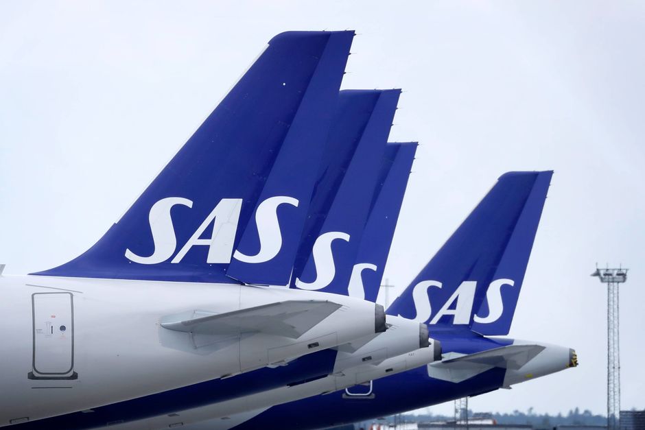     SAS' passagerfly står parkeret i Københavns Lufthavn Kastrup på grund af den aktuelle strejke blandt luftfartselskabets piloter.  Foto: Jens Dresling