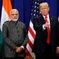 Præsident Donald Trump og indiens permierminister Narendra Modi under et handelsmøde i 2017. Arkivfoto: REUTERS/Jonathan Ernst
