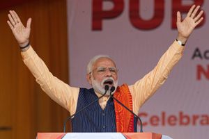 Indiens premierminister Narendra Modi. Foto: AP/Anupam Nath