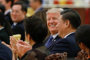 Kemien mellem præsidenterne Donald Trump og Xi Jinping har været ganske god, men handelskrigen har gjort den anderledes formel. Foto: AP/Thomas Peter
