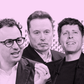 Dario Amodei, adm. direktør og stifter af Anthropic, Elon Musk, stifter af SpaceX, og Sam Altman, adm direktør for OpenAI. Trioen af virksomheder ventes at træde ind på børsen i år. Foto: Scanpix. Collage: Anders Thykier