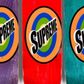 Det var "decks" fra producenten Supreme, der blev solgt på auktionen. Decks er det bræt man står på på et skateboard og de sælges uden hjul. foto: Sotheby's.