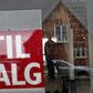 I store dele af landet er det stadig svært at sælge og boligpriserne siver.
