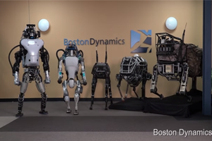 Boston Dynamics står for nogle af verdens mest avancerede robotter. Firmaet har modtaget penge fra USA's militær og er nu solgt af Google til japanske Softbank. Foto: Boston Dynamics via Youtube