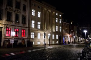 Lys ved aftentide hos McKinsey i det indre København.