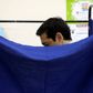 Den græske premierminister, Alexis Tsipras, da han søndag stemte nej til kreditorernes krav om reformer og besparelser.