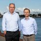 Kapitalfonden Nordic Capital køber softwareselskabet Siteimprove i en milliardhandel. Adm. direktør og stifter Morten Ebbesen (tv) og Frederik Näslund, Nordic Capitals partner. Foto: Gregers Tycho