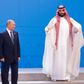Nøglepersonerne, der kan standse oliepriskrigen: Saudi-Arabiens kronprins Mohammed bin Salman og Ruslands præsident Vladimir Putin. Foto: AP/Pablo Martinez Monsivais