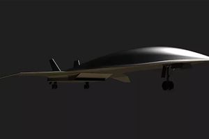 Aerospace-selskabet Hermeus vil bygge et fly, der kan nå New York fra London på 90 min. Og det skal flyve med fem gange lydens hastighed og dermed være dobbelt så hurtig som den hedengangne Concorde. Foto: Hermeus.