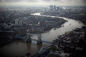 Danskere, der arbejder i udlandet, rammes af ny pensionsaftale. Den engelske hovedstad London er en populær destination for udenlandsdanskere. Her arbejder ca. 8000 danskere. Foto: Matt Dunham/AP