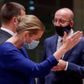 Efter mere end 90 timers forhandlinger kunne statsminister Mette Frederiksen og hendes kollegaer endelig glæde sig over, at der var opnået en aftale mellem alle EU's lande. Foto: Stephanie Lecocq/Pool via Reuters