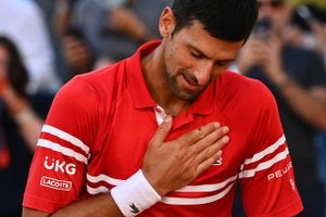 Lacoste vil som den første store sponsor have en "samtale" med Novak Djokovic efter han blev smidt ud af Austrailien og dermed også Australian Open i tennis. Foto: Anne-Christine Poujoulat/AFP/Ritzau Scanpix.