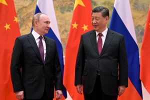 Vladimir Putin og Xi Jinping mødtes tilbage i februar i den kinesiske hovedstad Beijing. Foto: Alexei Druzhinin/AP/Ritzau Scanpix