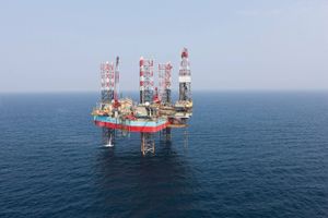 Maersk Drilling, der udlejer borerigge, er en af de Mærsk-forretninger, der er hårdt ramt af nedturen i olieindustrien. Torsdag nedskrev A.P. Møller Mærsk værdien af virksomheden med 1,4 mia. dollars. Foto: Pr-foto