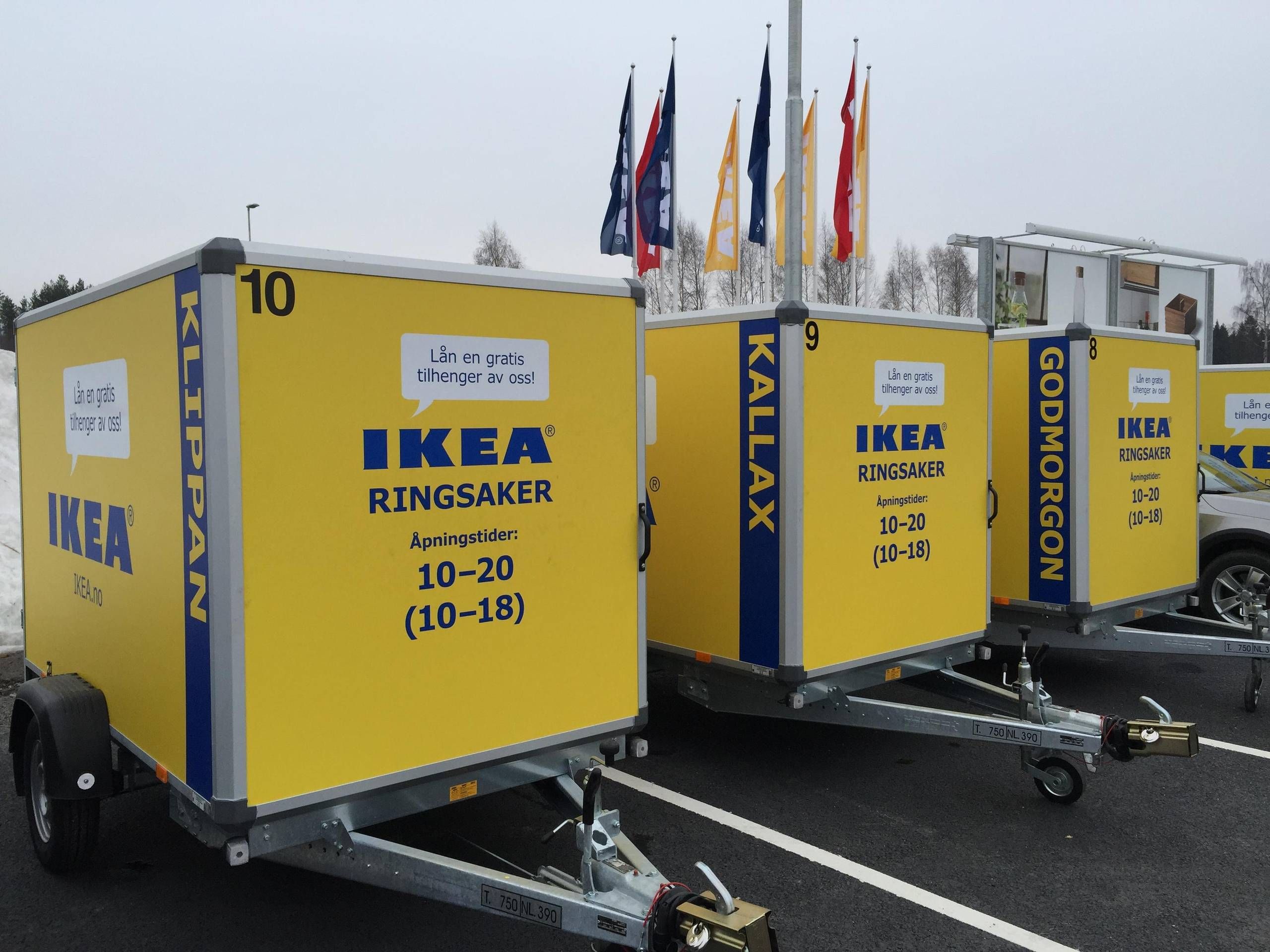 Nu kan tyske Ikea-kunder leje danske trailere kvit og