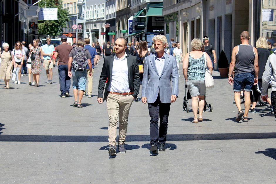 Jack Nikogosian (tv.) og Morten Nielsen (th.) har med selskabet Aryze ambitioner om at blive verdens foretrukne betalingsmetode.  Foto: Aryze
