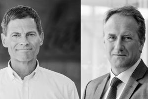 Kim Fausing, CEO for Danfoss og Lars Sandahl Sørensen, adm. direktør i DI og begge medlemmer af regeringens digitaliseringspartnerskab 
