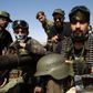 Soldater fra krigsherren Khalifa Haftars selvproklamerede Libyens Nationale Hær på vej for mod byen Sirte på frontlinjen mellem det østlige og vestlige Libyen. Foto: Abdullah Doma/AFP