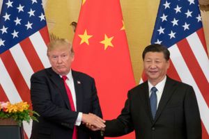 »Mit varme venskab med Kinas præsident Xi Jinping og USA's relationer med Kina er begge meget vigtige for mig. Imidlertid har handelen mellem vores lande været meget unfair og meget, meget lang tid. Situationen er ikke længere holdbar,« siger præsident Trump. Foto: AP