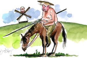 Satire - uge 26: Krisen i SAS fik lov til også at dække sendefladen i den forløbne uge. Det samme gjorde Putin på sin egen brutale måde. Til gengæld er der håb om, at Herlufsholm nu selv går i gang med at løse sine egne problemer. Og måske sadler Boris Johnson op i bar overkrop for at skræmme Putin fra vid og sans. 