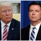 Den amerikanske præsident Donald Trump (tv.) og den nu fyrede FBI-chef James Comey. Foto: AP