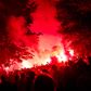 I Aarhus var der fodboldfest i gaderne for et par uger siden, da byens fodboldhold, AGF, vandt bronzemedaljer. Hvorvidt fodboldfejringen bidrog til smittespredningen i Aarhus, er SSI ved at afdække. Foto: Mikkel Berg