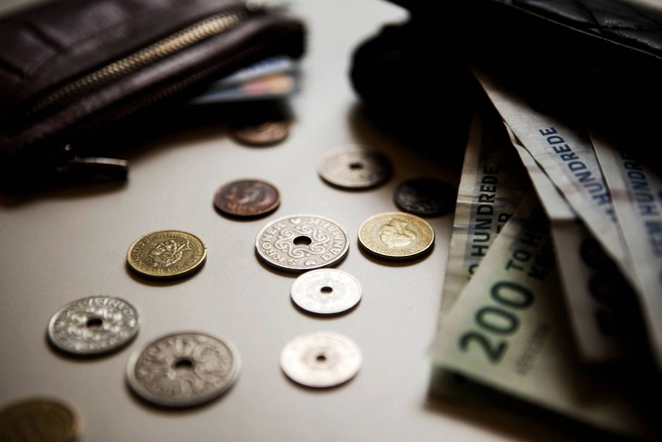     Danske kontanter, mønter, sedler, penge.  Foto: Lærke Posselt