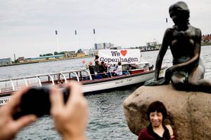 Danmark får besøg af flere turister fra udlandet. 