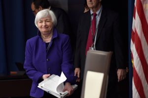 Fed-chef Janet Yellen, som står i spidsen for den amerikanske centralbank. 