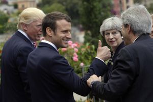 G7-ledere støttede på topmøde britisk krav om en øget indsats mod ekstremisme på nettet.