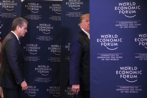 USA’s præsident Trump mødtes onsdag i Davos med WTO’s generaldirektør Roberto Azevêdo. Det udløste en invitation til Det Hvide Hus. Foto: Reuters/Jonathan Ernst