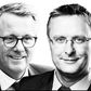 Morten Bødskov og Jacob Jensen, hhv. erhvervsminister og minister for fødevarer, landbrug og fiskeri