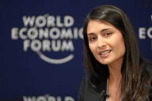 Saadia Zahidi, direktør i World Economic Forum med ansvaret for ligestilling og herunder Global Gender Report. Foto: WEF