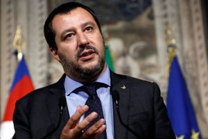 Matteo Salvini, den politiske leder af Liga Nord (Ligaen) kan have kurs mod at blive Italiens næste premierminister efter enigheden om at danne regering med Femstjernebevægelsen. Foto: AP/Riccardo Antimiani