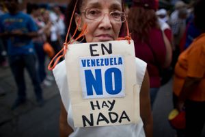 Den venesuelanske befolkning er træt af deres politikere.