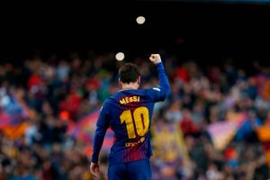 Lionel Messi satte det afgørende mål ind efter 26 minutter på et direkte frispark, som blev krøllet helt op i hjørnet. Foto: Pau Barrena