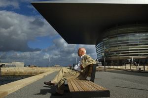 Arkitekten Henning Larsen har tegnet Operaen i København, som er doneret af Mærsk Mc-Kinney Møller og hustru.