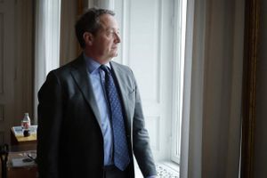 Danske Banks adm. direktør Chris Vogelzang beklager bankens fejl og den usikkerhed, det har medført for kunderne: Foto: Jens Dresling.