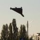 En drone nærmer sig Kyiv. Foto: Yasuyoshi Chibe/AFP