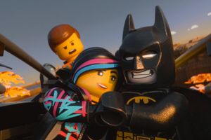 FILE - This image released by Warner Bros. Pictures shows characters, from left, Emmet, voiced by Chris Pratt, Wyldstyle, voiced by Elizabeth Banks and Batman, voiced by Will Arnett, in a scene from "The Lego Movie." Foto: AP/Warner Bros. Pictures
