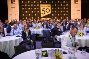 Hovedparten af deltagerne på Thinkers50-konferencen er danskere, men der er også deltagere fra både Spanien, USA, Frankrig, Indien, Kina og Ungarn. Foto: Mads Frost.