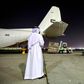 Humanitør nødhjælp som denne last fra FN ventes at være klar til at krydse grænsen til Gaza fredag. Foto: Giuseppe Cacace/AFP