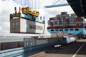 Maersk Line kæmper stadig for at komme tilbage i sorte tal. Fragtraterne er ellers steget, men brændstofpriserne er steget endnu mere, og det trækker rederiet i rødt. Foto: Ben Wind