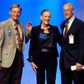 De tre arvinger til Walmart-kæden, Jim Walton (tv.), Alice Walton og Rob Walton.
