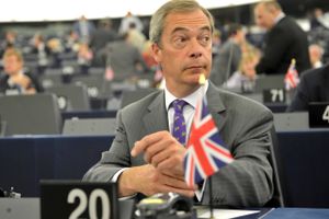 Formand for partiet Ukip og leder af kampagnen mod EU, Nigel Farage: »Selvom vi måske ikke vinder slaget, vinder vi krigen.«