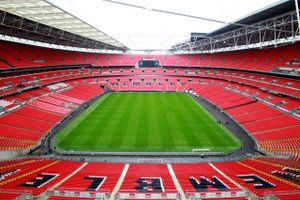 Britisk fodbolds mest ikoniske stadion, Wembley, er på vej til at blive solgt til en amerikanske milliardær.Foto: PR