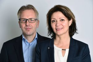 Wenche Strømsnes og Paul Blaabjerg udgør direktionen i Center for Ledelse, CfL