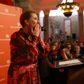 Mette Frederiksen holder tale til Socialdemokratiets valgfest på Christiansborg