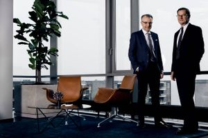 Managing partner Thomas Stampe (TV) og bestyrelsesformand Vagn Thorup, advokatfirmaet Lundgrens. Foto: Lundgrens